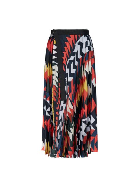 sacai x A.P.C. Quilts Pleated Skirt