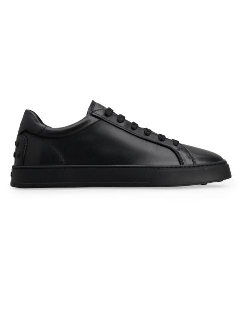 Tod's Men's Monogrammed Calfskin Sneakers - Nero