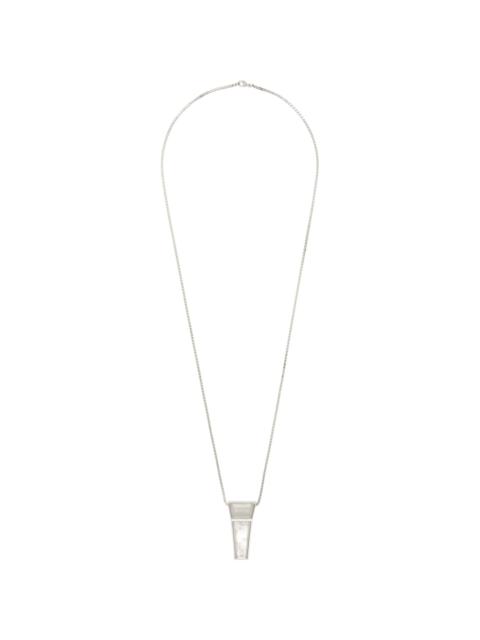 Rick Owens Crystal Trunk Charm Necklace
