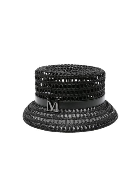 belt-detail interwoven bucket hat