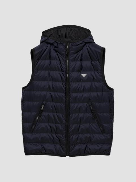 Prada Men's Re-Nylon Down Vest - Blue