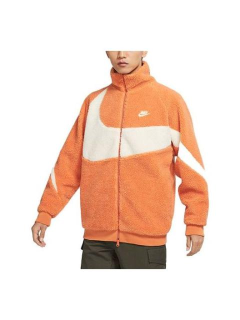 Nike Big Swoosh Reversible Boa Jacket (Asia Sizing) 'Orange' BQ6546-808