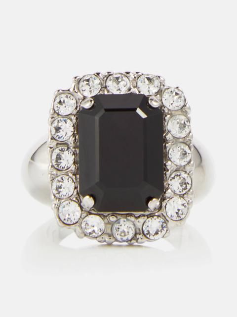 Crystal-embellished ring