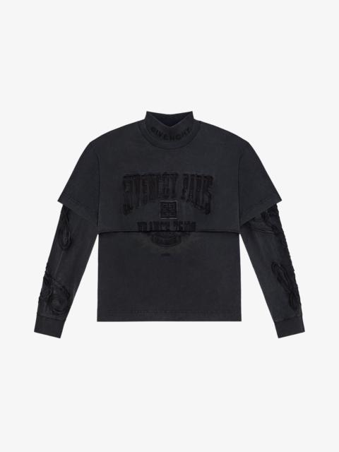 Givenchy GIVENCHY PARIS DOUBLE LAYER T-SHIRT IN COTTON