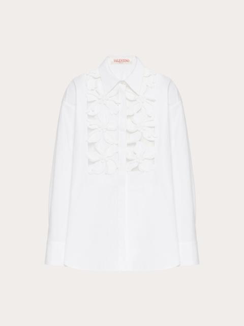 Valentino EMBROIDERED COMPACT POPELINE SHIRT