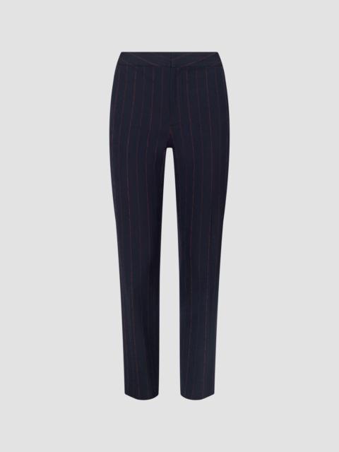 L'AGENCE Women's Rebel Pinstriped Trousers - Black