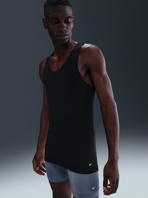 Nike Dri-FIT Essential Cotton Stretch Men's Slim Fit Tank Undershirt (2-Pack)