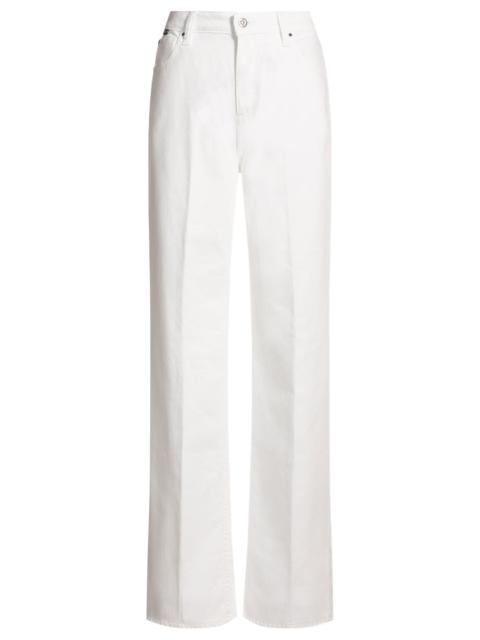 BOSS RELAXED-FIT JEANS IN WHITE EGYPTIAN-COTTON DENIM