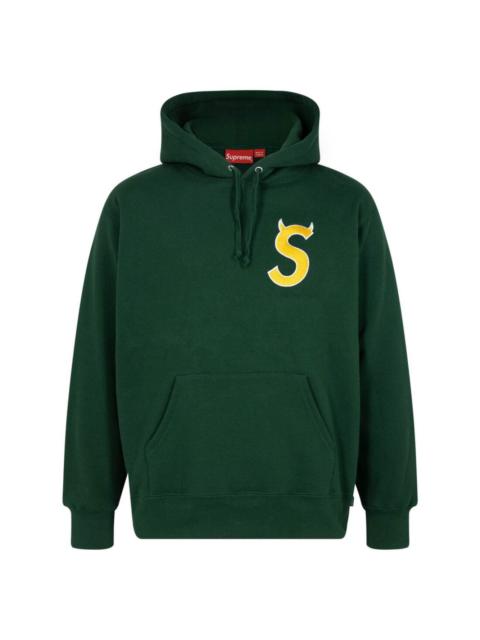 S logo drawstring hoodie