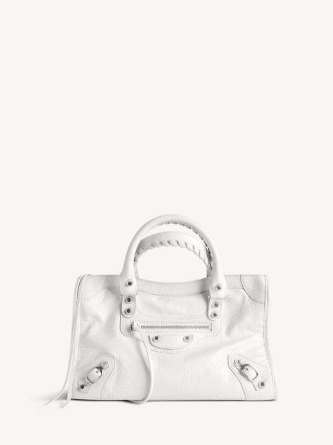 BALENCIAGA Le City Bag Small in Optic White