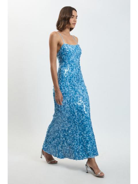 KAREN MILLEN Sequin Strappy Woven Maxi Dress