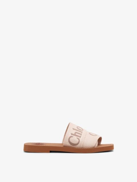 Chloé Woody blushy beige slide sandals
