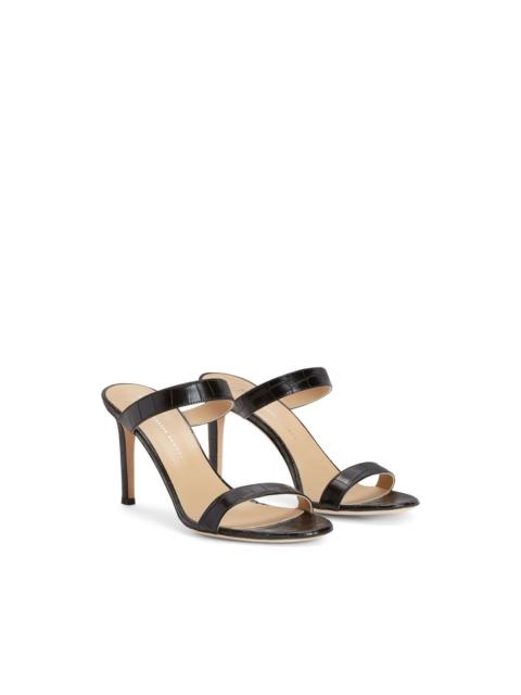 Giuseppe Zanotti Calista 85mm crocodile-effect sandals