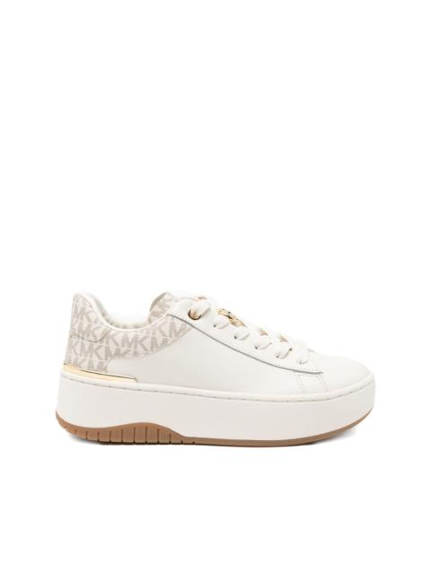 MICHAEL KORS Dottie leather and signature logo trainers