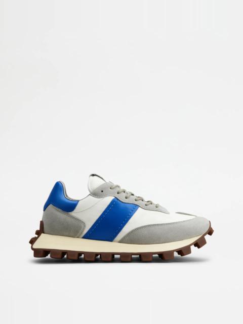 SNEAKERS TOD'S 1T IN SUEDE AND FABRIC - GREY, WHITE, BLUE