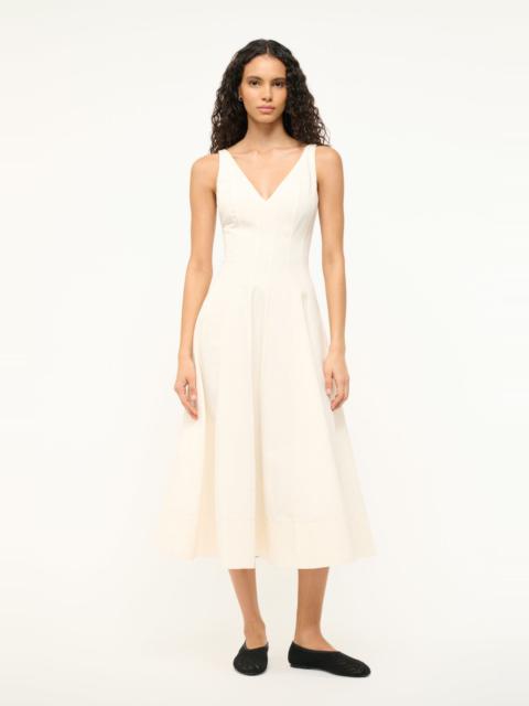 STAUD STAUD MARIETA DRESS IVORY