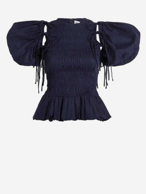 DAMSON MADDER. Becca Shirred Multi-Way Blouse