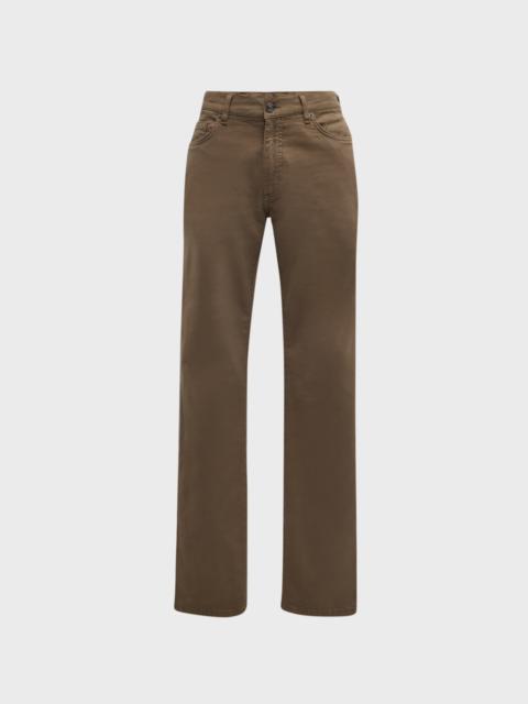 ZEGNA Men's Stretch Gabardine Slim 5-Pocket Pants