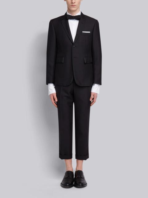 Thom Browne Black 3-plymohair Wool Grosgrain Tipping Classic Tuxedo and Bow Tie