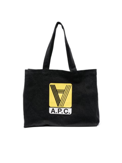 A.P.C. Diane logo-print tote bag