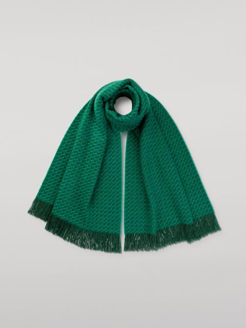 Johnstons of Elgin Iona Green Cashmere Scarf