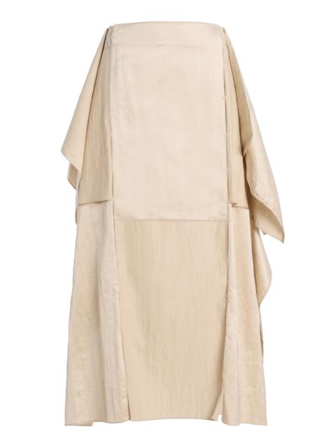 NICCOLÒ PASQUALETTI Pannello Ruffled Midi Skirt neutral