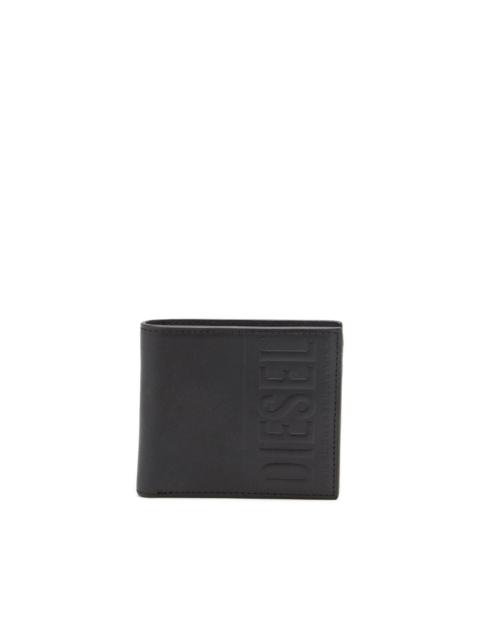 logo-debossed leather bi-fold wallet