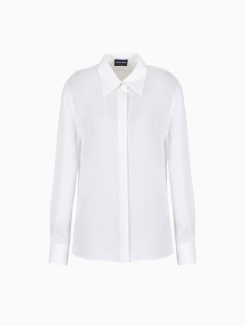 GIORGIO ARMANI ASV CLASSIC SHIRT IN ORGANIC SILK