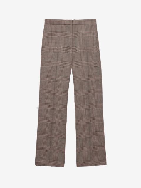 Alexander McQueen Heitage Check Kickback Trousers