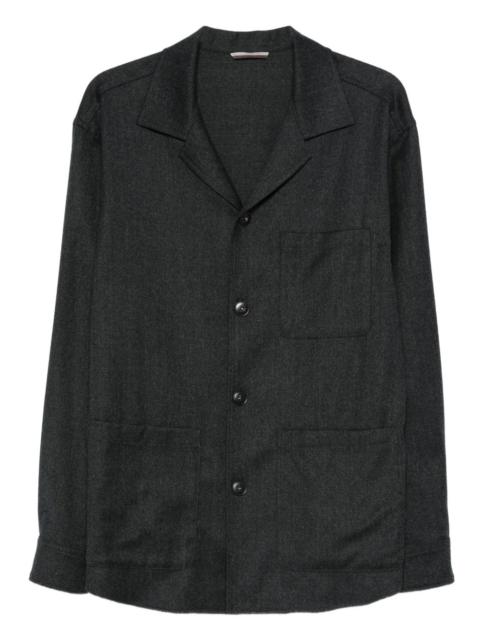 Canali button-up overshirt