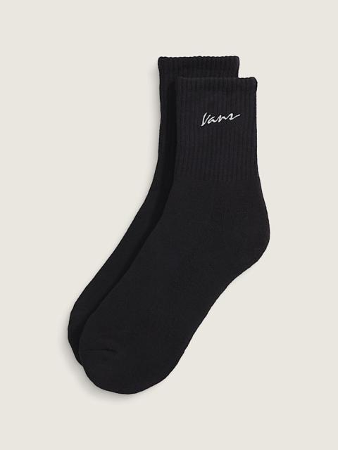 Vans Classic Script Half Crew Socks