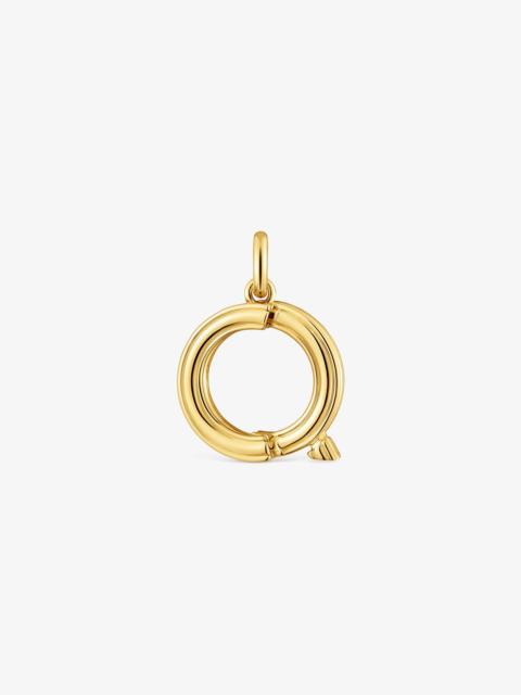 TOUS Medium 18K gold vermeil letter Q Pendant TOUS Alphabet