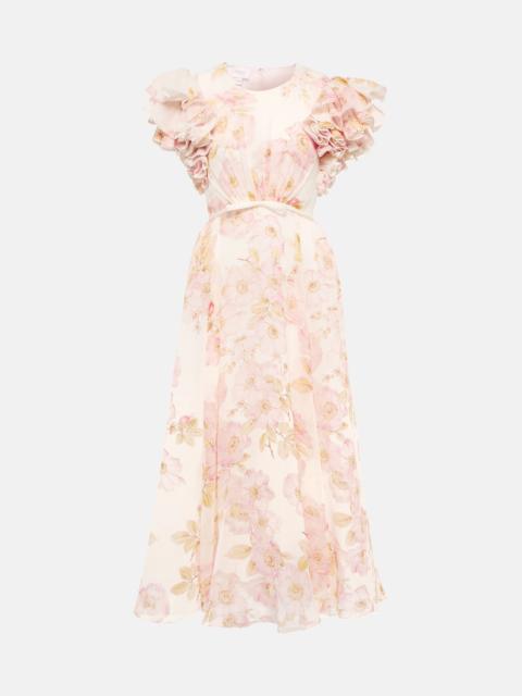 GIAMBATTISTA VALLI Floral silk georgette gown