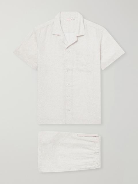 Derek Rose Milan 31 Floral-Print Linen Pyjama Set