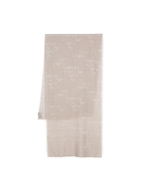 EMPORIO ARMANI jacquard-logo scarf