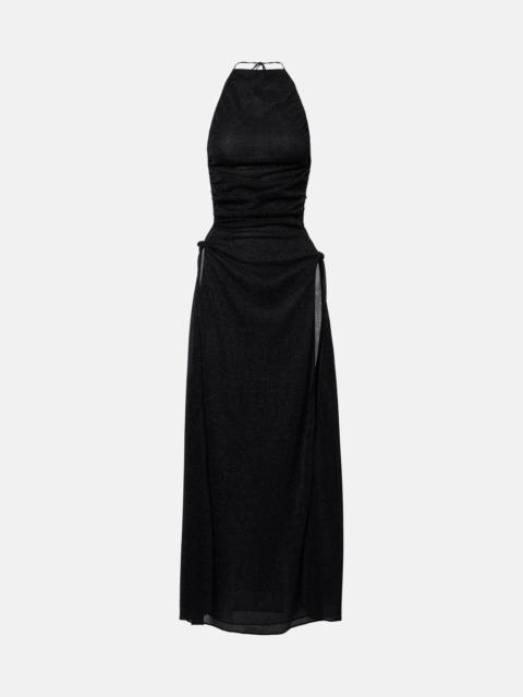 Oséree Lumière open-back maxi dress