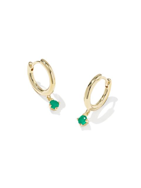 KENDRA SCOTT Maisie 18k Gold Vermeil May Huggie Earrings