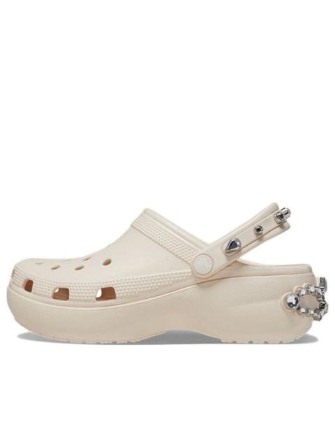 crocs (WMNS) Crocs Classic Platform Tiara Clogs 'Beige' 209685-0WW
