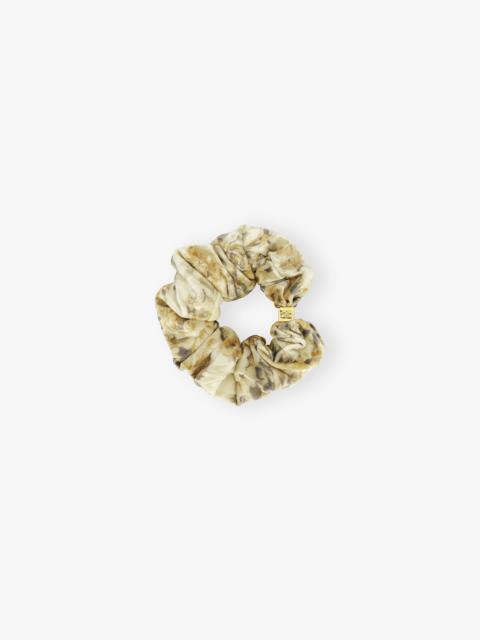 GANNI GOLDEN FLORAL SCRUNCHIE