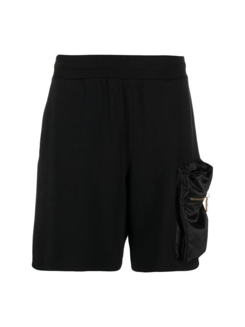 Moschino pouch-pocket cotton-blend track shorts