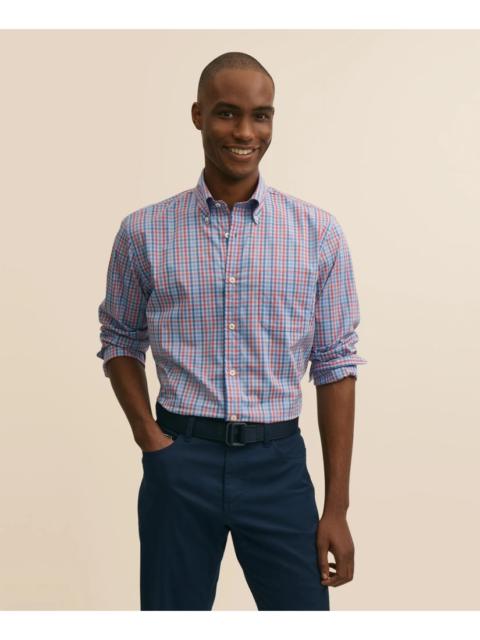 Brooks Brothers Performance Series Stretch Polo Button-Down Collar, Gingham Sport Shirt