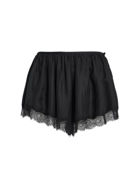 ULLA JOHNSON Georgina Silk Mini Shorts black