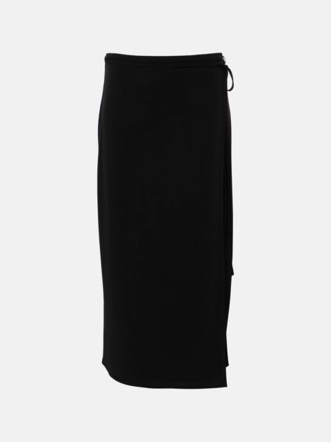 Jersey wrap skirt