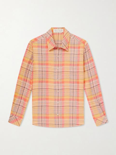 God’s True Cashmere Twilight Checked Linen Shirt