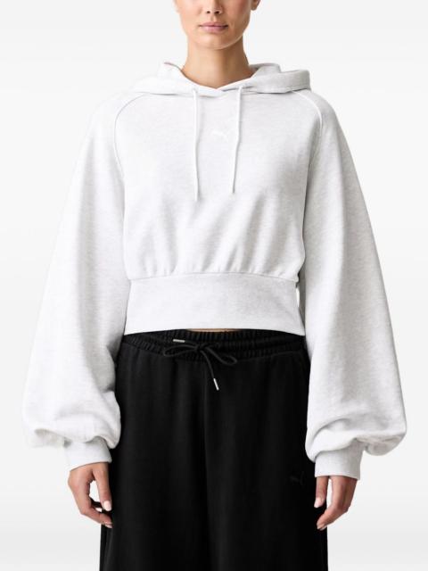 PUMA embroidered-logo long-sleeve hoodie