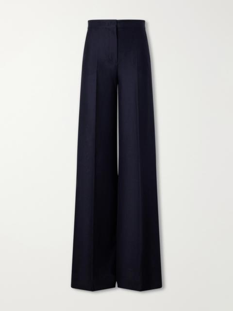 Max Mara Mxmpinza Cotton-jersey Wide-leg Pants