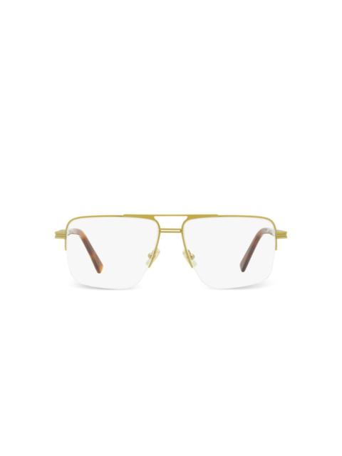 ZEGNA semi-rimless pilot optical frames