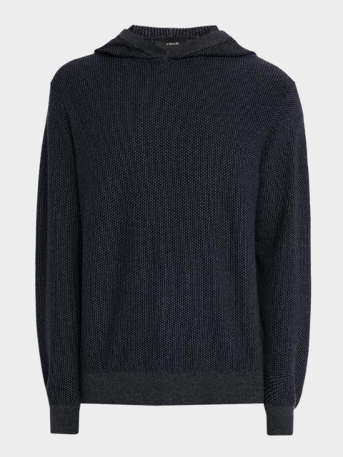 Vince Men's Geo Jacquard Long-Sleeve Hoodie