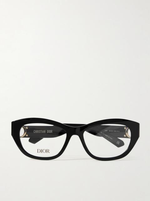 Dior 30montaigne0 B1i Oval-frame Acetate Optical Glasses