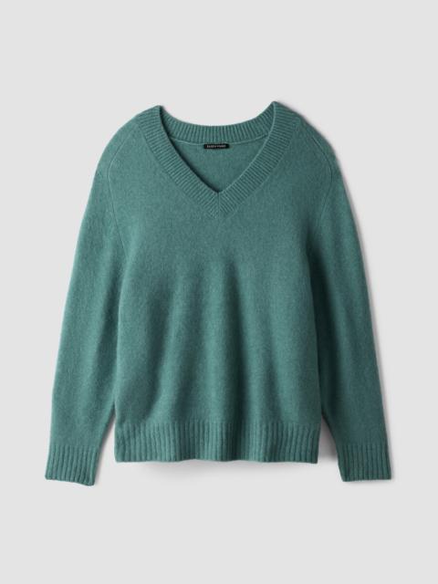 EILEEN FISHER Cashmere Silk Bliss V-Neck Top
